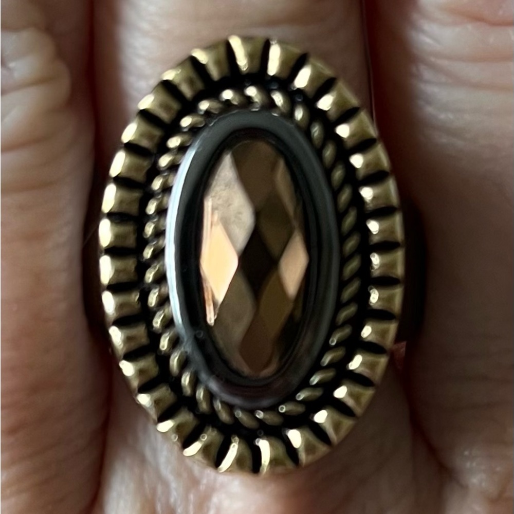 Lia Sophia Vintage Oval Cocktail RIng - Size 9 - Picture 4 of 4